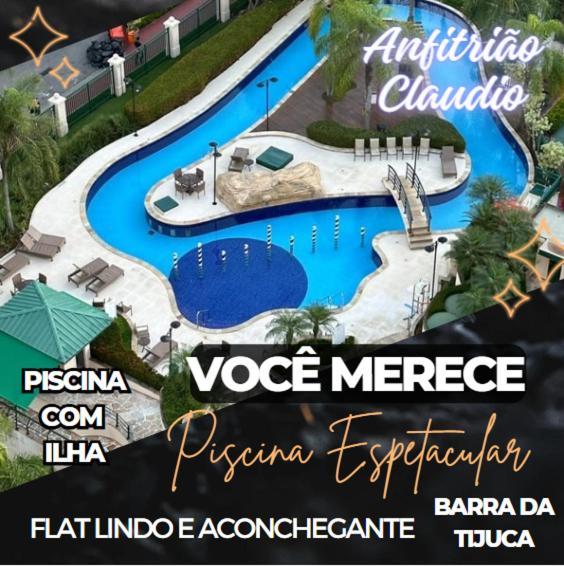 Barra Da Tijuca - 9 - Flat Premium Com Cozinha, Fogao Cooktop, Geladeira Grande, Smart Tv Grande, Lindo E Muitissimo Confortavel, Balsa Para A Praia Gratis E Estacionamento Gratuito Рио-де-Жанейро Экстерьер фото